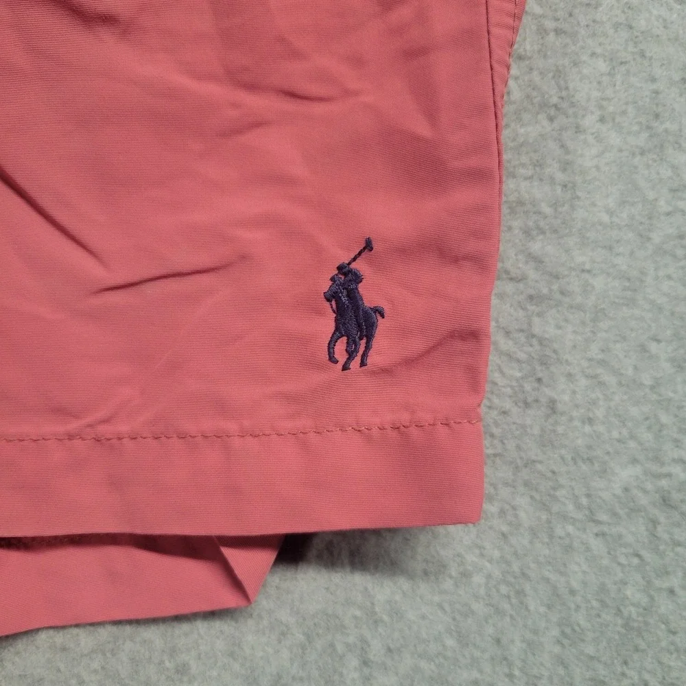 Polo Ralph Lauren Mens XL Salmon Pink Swim Trunks Mesh Lined